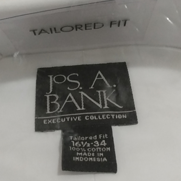 Jos.A.Bank tuxedo white shirt 16.5-34 tailored fit - Picture 2 of 5